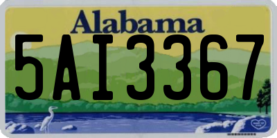 AL license plate 5AI3367