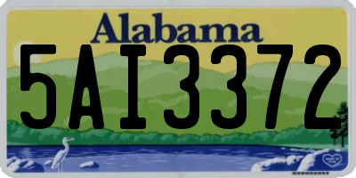 AL license plate 5AI3372