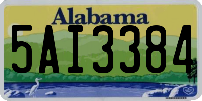 AL license plate 5AI3384