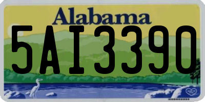 AL license plate 5AI3390