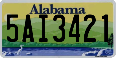 AL license plate 5AI3421