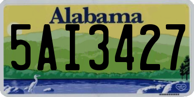 AL license plate 5AI3427