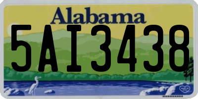 AL license plate 5AI3438