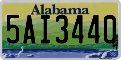 AL license plate 5AI3440