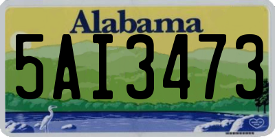 AL license plate 5AI3473