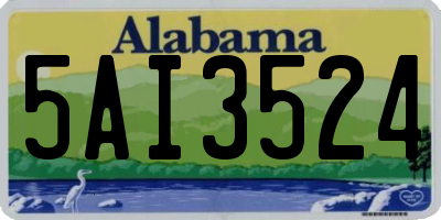 AL license plate 5AI3524