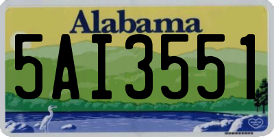AL license plate 5AI3551
