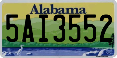 AL license plate 5AI3552