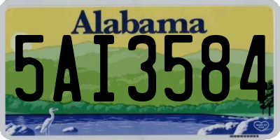 AL license plate 5AI3584