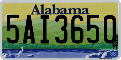 AL license plate 5AI3650