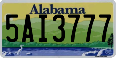AL license plate 5AI3777