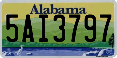 AL license plate 5AI3797