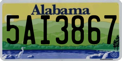 AL license plate 5AI3867