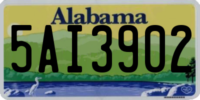 AL license plate 5AI3902
