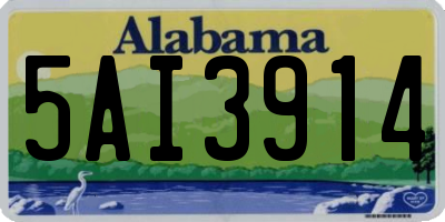 AL license plate 5AI3914