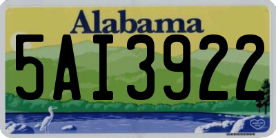 AL license plate 5AI3922