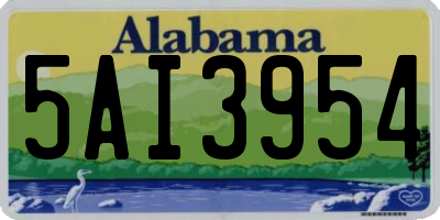 AL license plate 5AI3954
