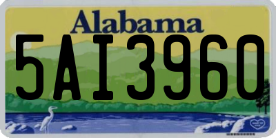 AL license plate 5AI3960