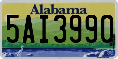 AL license plate 5AI3990