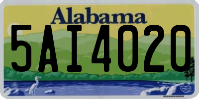 AL license plate 5AI4020