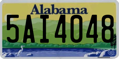 AL license plate 5AI4048