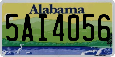 AL license plate 5AI4056