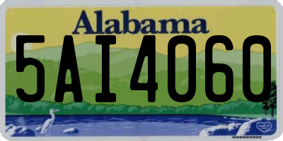 AL license plate 5AI4060