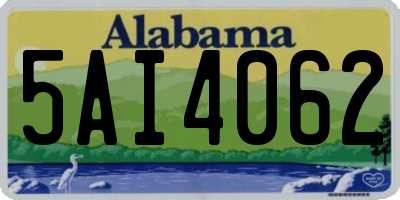 AL license plate 5AI4062