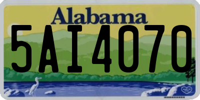 AL license plate 5AI4070