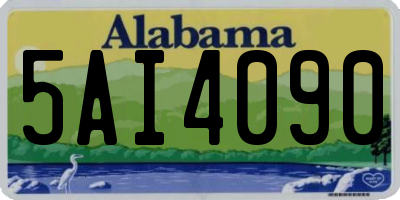 AL license plate 5AI4090