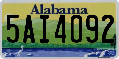 AL license plate 5AI4092