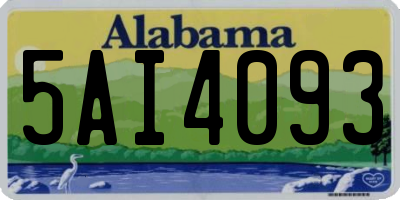 AL license plate 5AI4093
