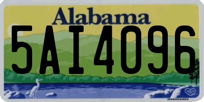 AL license plate 5AI4096