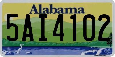 AL license plate 5AI4102