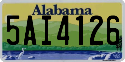 AL license plate 5AI4126