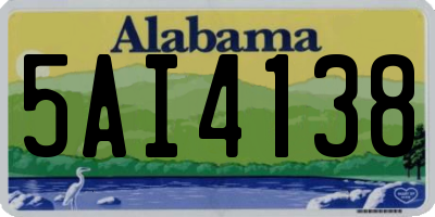 AL license plate 5AI4138