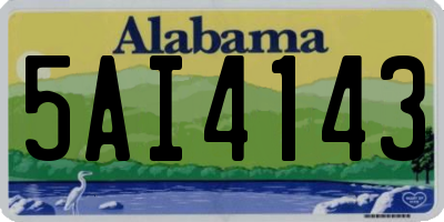 AL license plate 5AI4143
