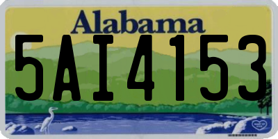 AL license plate 5AI4153