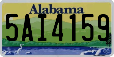 AL license plate 5AI4159