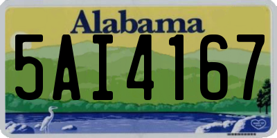 AL license plate 5AI4167