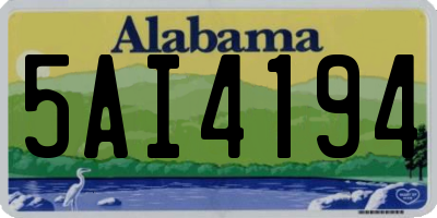 AL license plate 5AI4194