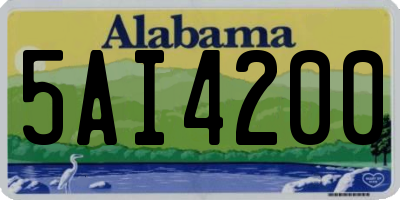 AL license plate 5AI4200