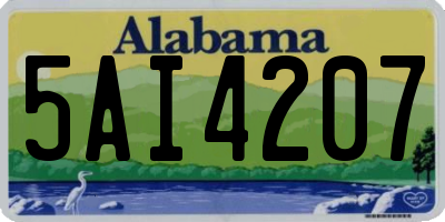 AL license plate 5AI4207