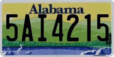 AL license plate 5AI4215