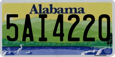 AL license plate 5AI4220