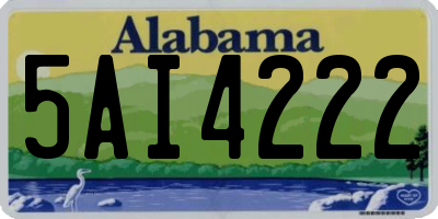 AL license plate 5AI4222