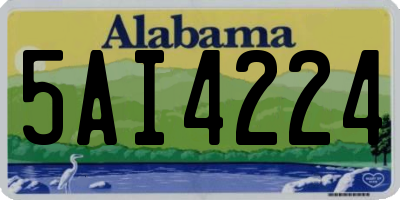 AL license plate 5AI4224