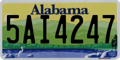 AL license plate 5AI4247