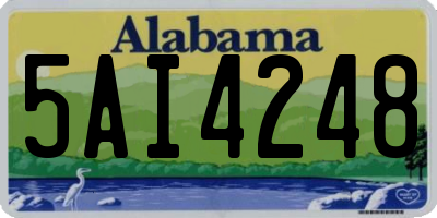 AL license plate 5AI4248