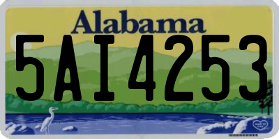 AL license plate 5AI4253